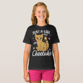 just a girl who lolostcheetahs so much T-Shirt (Vorne ganz)