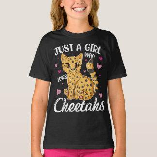 just a girl who lolostcheetahs so much T-Shirt