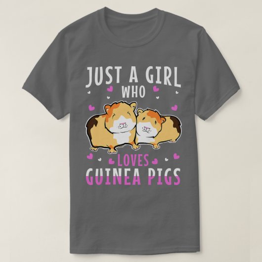 Just A Girl Who Love Guinea Pigs 812 T-Shirt (Design vorne)