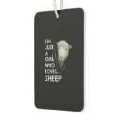 Just A Girl Who Love Sheep | Sheep Fans gift Autolufterfrischer (Links)