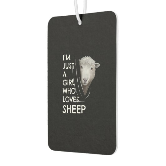 Just A Girl Who Love Sheep | Sheep Fans gift Autolufterfrischer (Links)