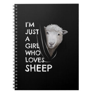 Just A Girl Who Love Sheep Sheep Fans gift Notizblock