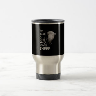Just A Girl Who Love Sheep   Sheep Fans gift Reisebecher