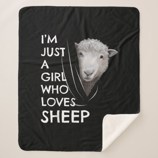 Just A Girl Who Love Sheep | Sheep Fans gift Sherpadecke (Vorderseite)