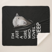 Just A Girl Who Love Sheep | Sheep Fans gift Sherpadecke (Vorderseite (Horizontal))
