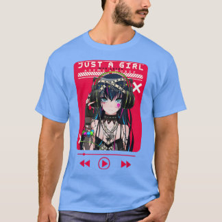 Just a girl who loves anime and Music Kawai Pastel T-Shirt