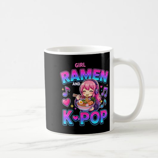 Just A Girl Who Loves Anime Ramen And K-p  Kaffeetasse (Rechts)