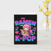 Just A Girl Who Loves Anime Ramen And K-p  Karte (Gelbe Blume)