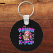 Just A Girl Who Loves Anime Ramen And K-p  Schlüsselanhänger (Vorderseite)