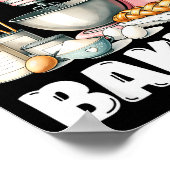 Just A Girl Who Loves Baking, Baking Lover Poster (Ecke)