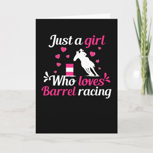Just a girl who loves Barrel Racing Karte (Vorderseite)