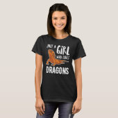 Just A Girl Who Loves Bearded Dragon Lizard Repti T-Shirt (Vorne ganz)