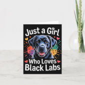 Just A Girl Who Loves Black Labs - Labrador Dog Lo Karte (Vorderseite)