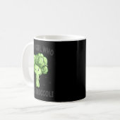 Just A Girl Who Loves Broccoli Funny Broccoli Love Kaffeetasse (Vorderseite Links)