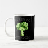 Just A Girl Who Loves Broccoli Funny Broccoli Love Kaffeetasse (Links)