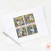 Just a girl who loves bunnies quadratischer aufkleber (Umschlag)