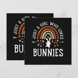Just A Girl Who Loves Bunnies Rainbow