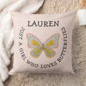 Just a girl who loves butterflies kissen (Decke)