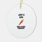 Just a girl who loves carrots keramik ornament (Links)