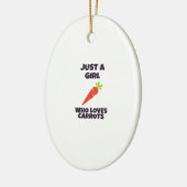 Just a girl who loves carrots keramik ornament (Links)