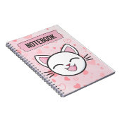 "Just a Girl Who Loves Cats – Cute Cat Notebook" Notizblock (Rechte Seite)