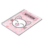 "Just a Girl Who Loves Cats – Cute Cat Notebook" Notizblock (Linke Seite)