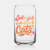 Just a girl who loves cats. dosenglas (Rückseite)