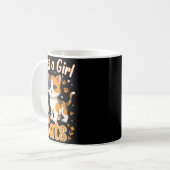 Just A Girl Who Loves Cats Valentines Day Cat Wome Kaffeetasse (Vorderseite Links)