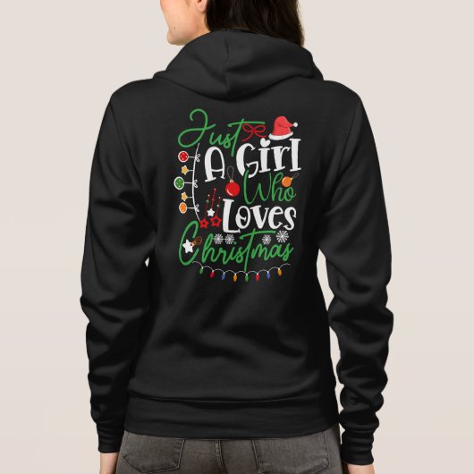 Just A Girl Who Loves Christmas-64714 Hoodie (Rückseite)