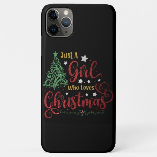 Just A Girl Who Loves Christmas Case-Mate iPhone Hülle (Rückseite)