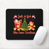 Just A Girl Who Loves Christmas Cute Gingerbread X Mousepad (Mit Mouse)
