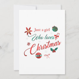 Just a Girl Who Loves Christmas Einladung