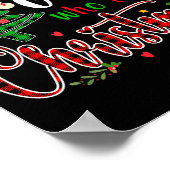 Just A Girl Who Loves Christmas Funny Xmas Pajama Poster (Ecke)