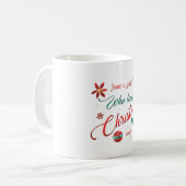 Just a Girl Who Loves Christmas Kaffeetasse (Vorderseite Links)