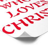 Just A Girl Who Loves Christmas Poster (Ecke)