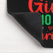 Just A Girl Who Loves Christmas Women Girls Xmas P Mousepad (Ecke)