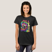 Just A Girl Who Loves Coding Coder Apparel Program T-Shirt (Vorne ganz)