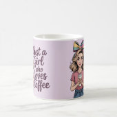 Just A Girl Who Loves Coffee Classic Mug Kaffeetasse (Mittel)