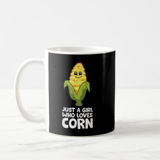 Just a Girl Who Loves Corn Kaffeetasse (Links)