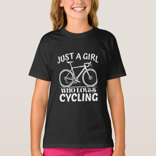 just a girl who loves cycling T-Shirt (Vorderseite)