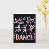 Just A Girl Who Loves Dance  Karte (Gelbe Blume)