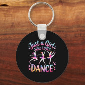 Just A Girl Who Loves Dance Schlüsselanhänger (Vorderseite)