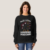 Just A Girl Who Loves Doberman Pinschers Cute Dog  Sweatshirt (Vorne ganz)