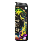 Just A Girl Who Loves Dragon Books  Thermosbecher (Nach rechts gedreht)