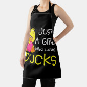 Just a Girl Who Loves Ducks - Cute Duck Lover Owne Schürze (InSitu)