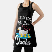 Just A Girl Who Loves Ducks Duck Owner Lover Gift Schürze (InSitu)