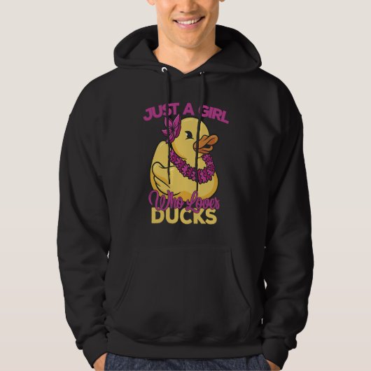 Just a Girl Who Loves Ducks Ducks  1 Hoodie (Vorderseite)