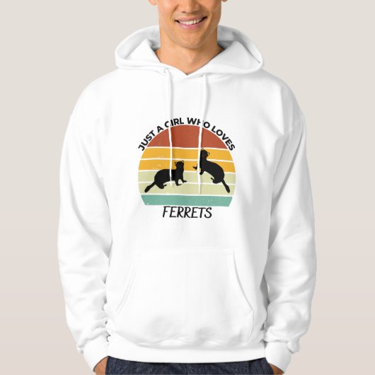 Just a girl who loves ferres hoodie (Vorderseite)