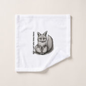 Just a girl who loves foxes badhandtuch set (Waschlappen)