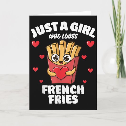 Just A Girl Who Loves French Fries, French Fries L Karte (Vorderseite)